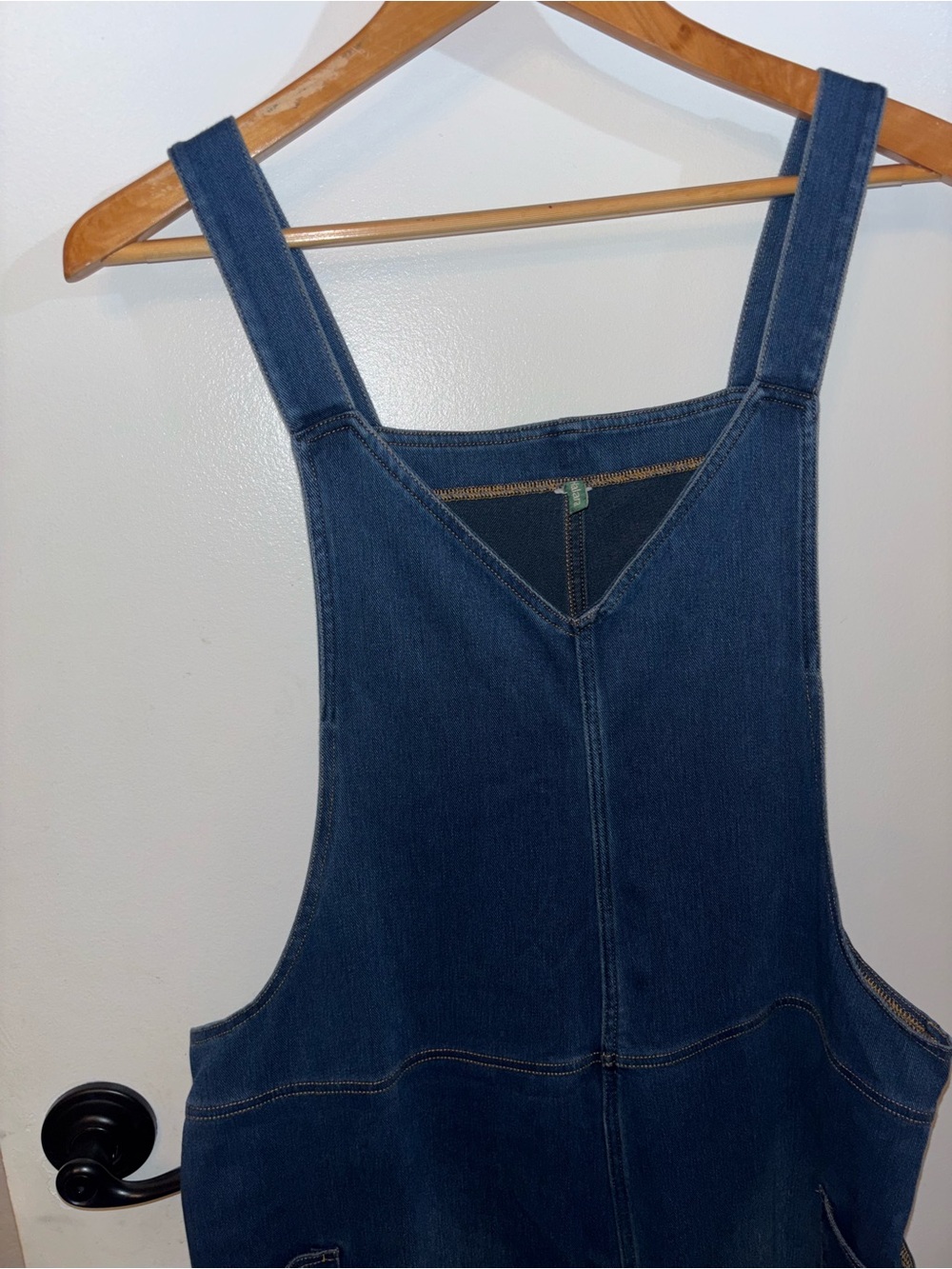 HALARA Dark Blue Relaxed Denim Overalls for Women